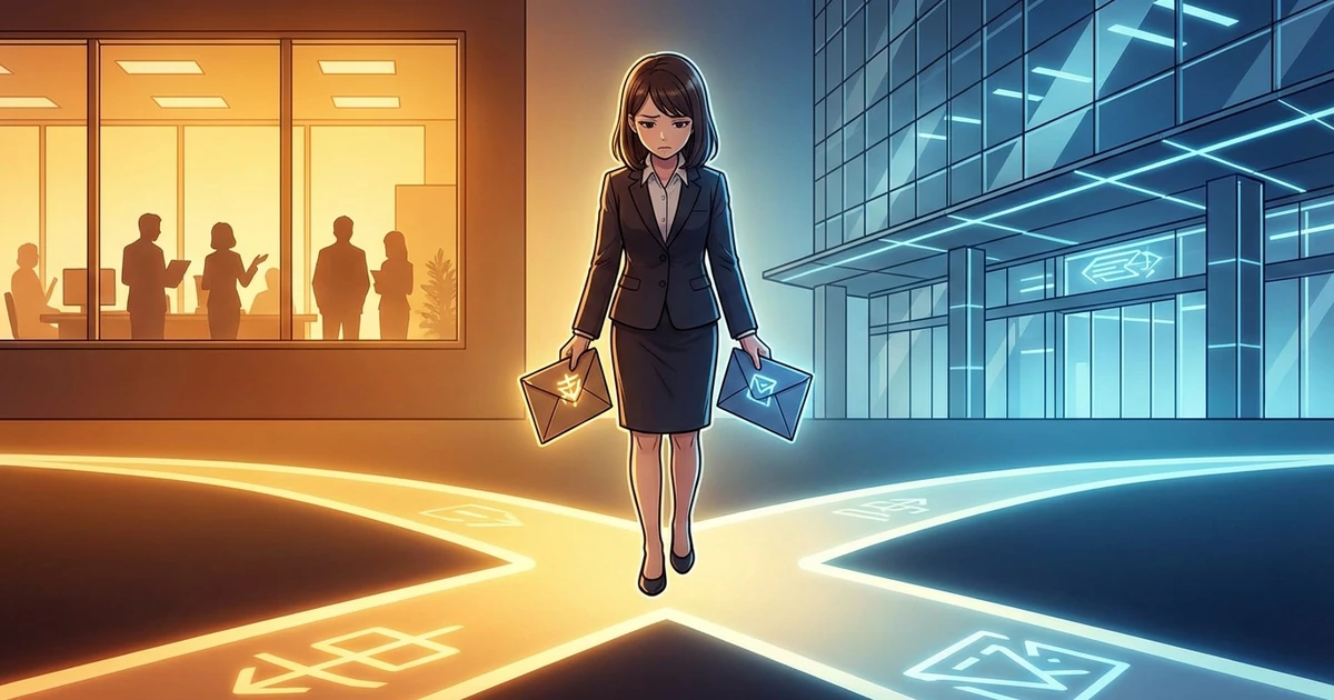 引き止められたら読む記事──カウンターオファーに揺れる認知パターンのアイキャッチ画像