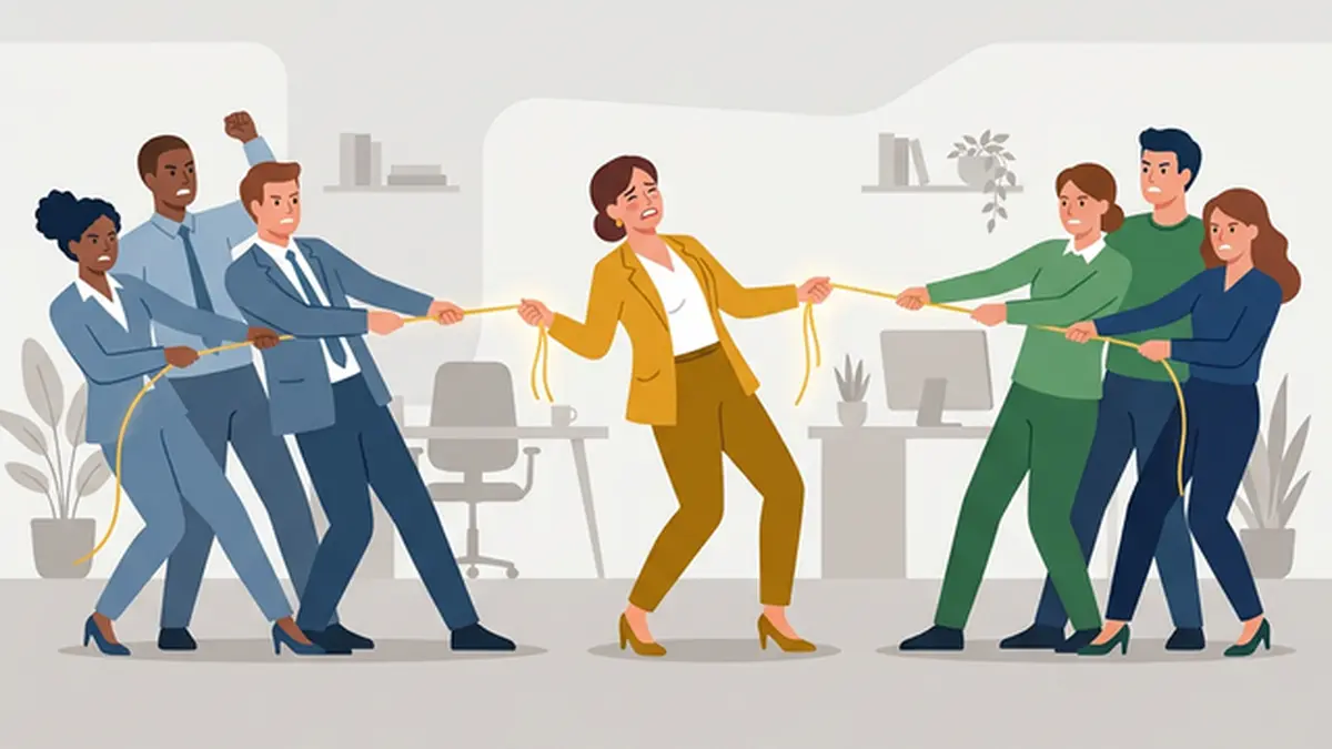 ESFJが職場の板挟みでつらくなる理由──Fe-Siの調和維持装置が壊れるとき