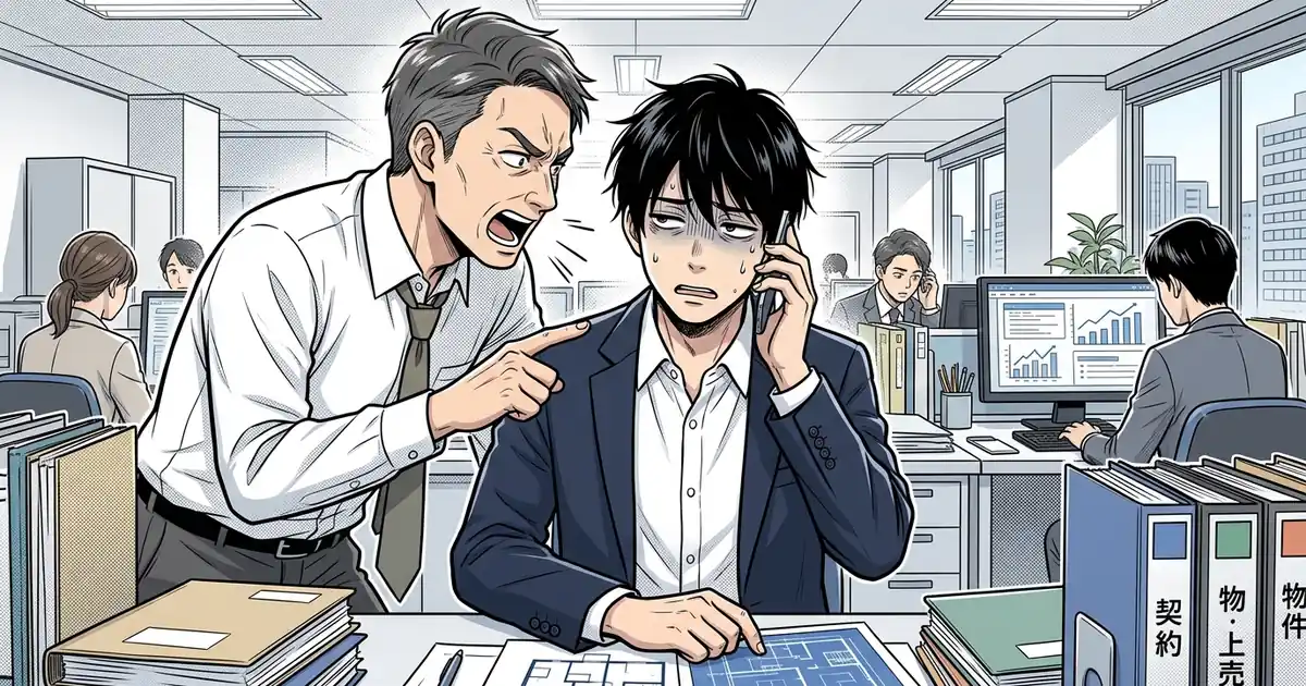 不動産営業のストレスで限界──ノルマと人間関係で摩耗する16パターンの核心