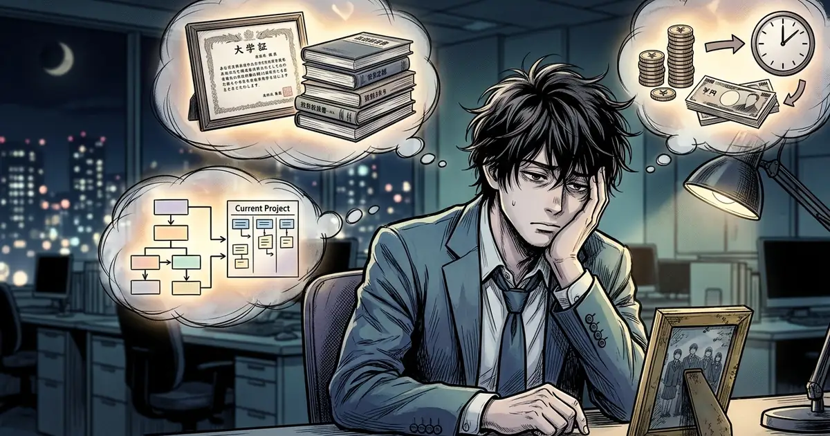 辞め時が分からない心理──サンクコストの罠とキャリア停滞の構造のアイキャッチ画像