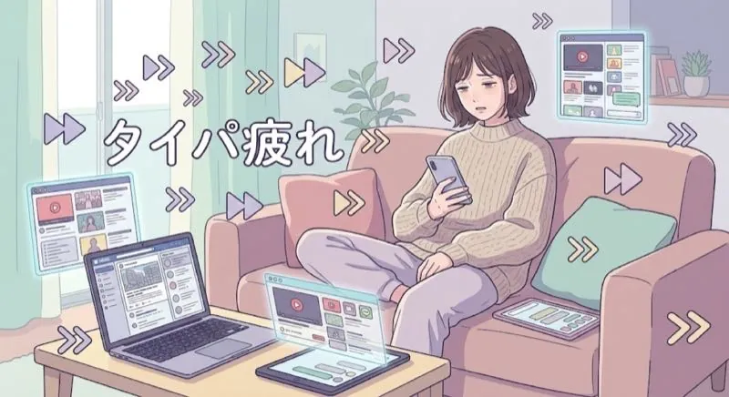 倍速視聴で疲れる理由──タイパ至上主義で息苦しくなる性格タイプ