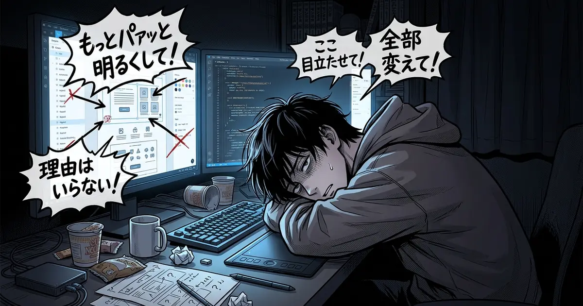 好きで始めたWebデザインが辛い──センスの欠如ではなく「思考OS」が焼き切れる構造